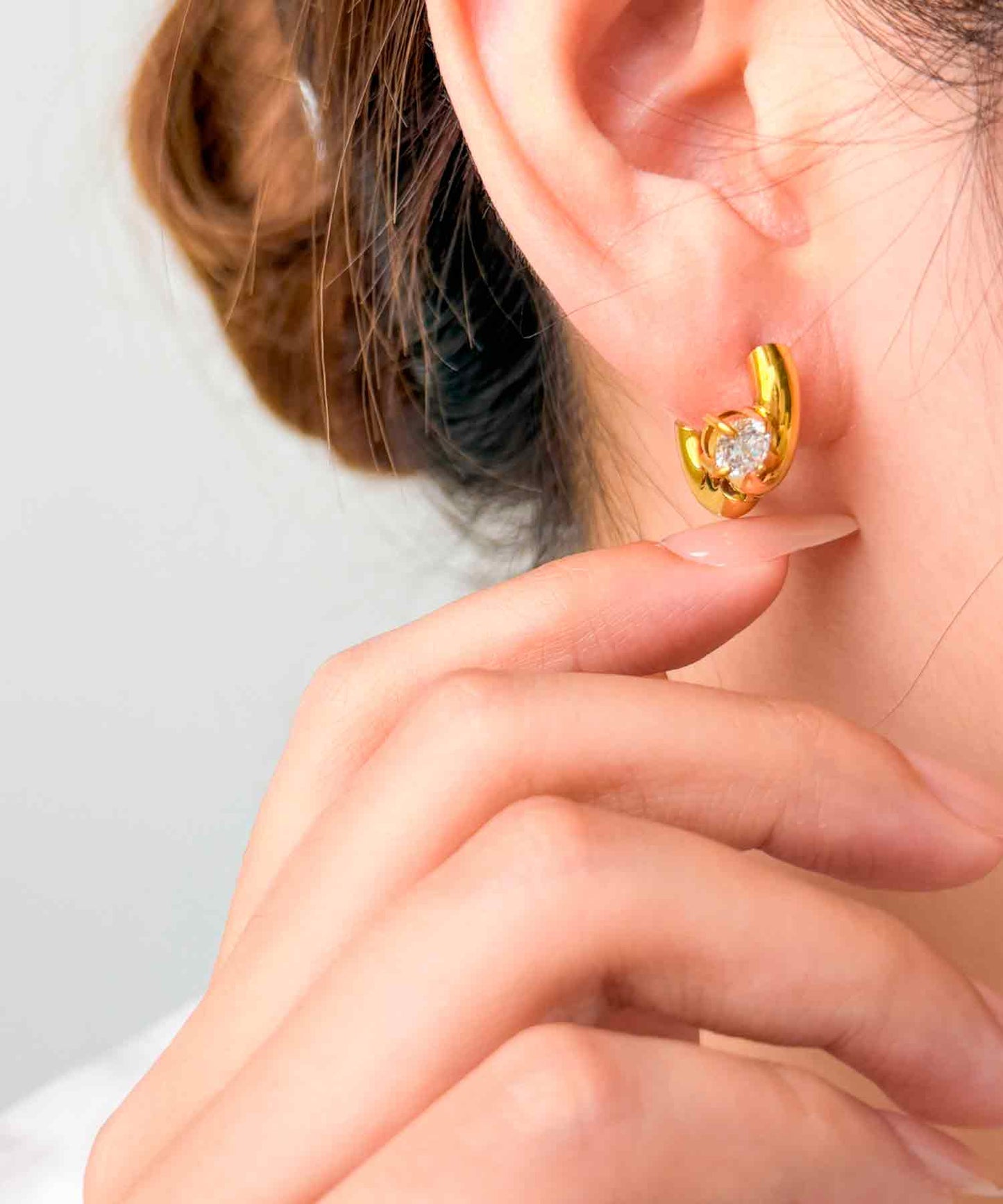 blackdia ocean ストーンポイントフープピアス