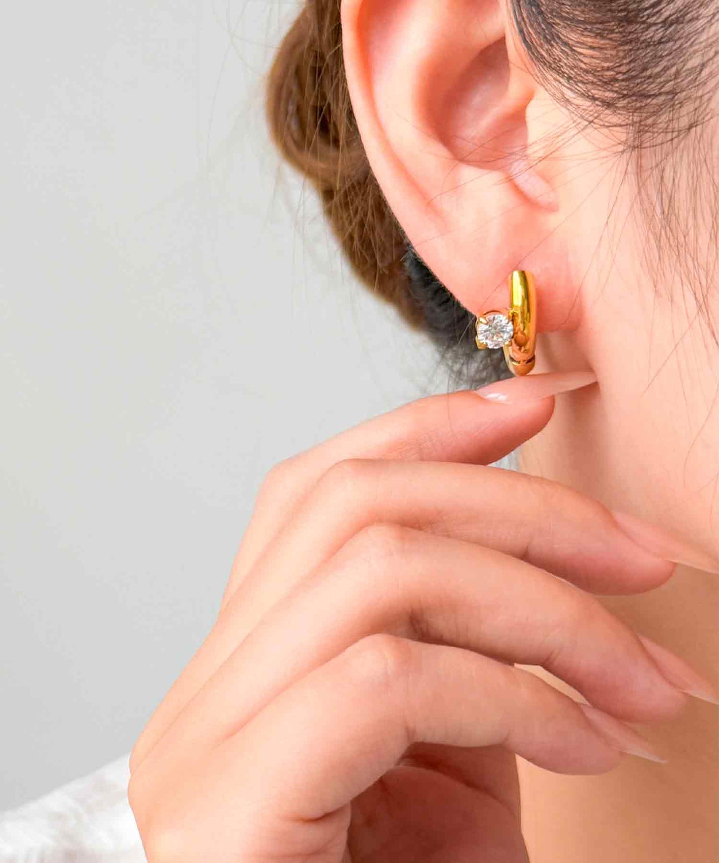 blackdia ocean ストーンポイントフープピアス