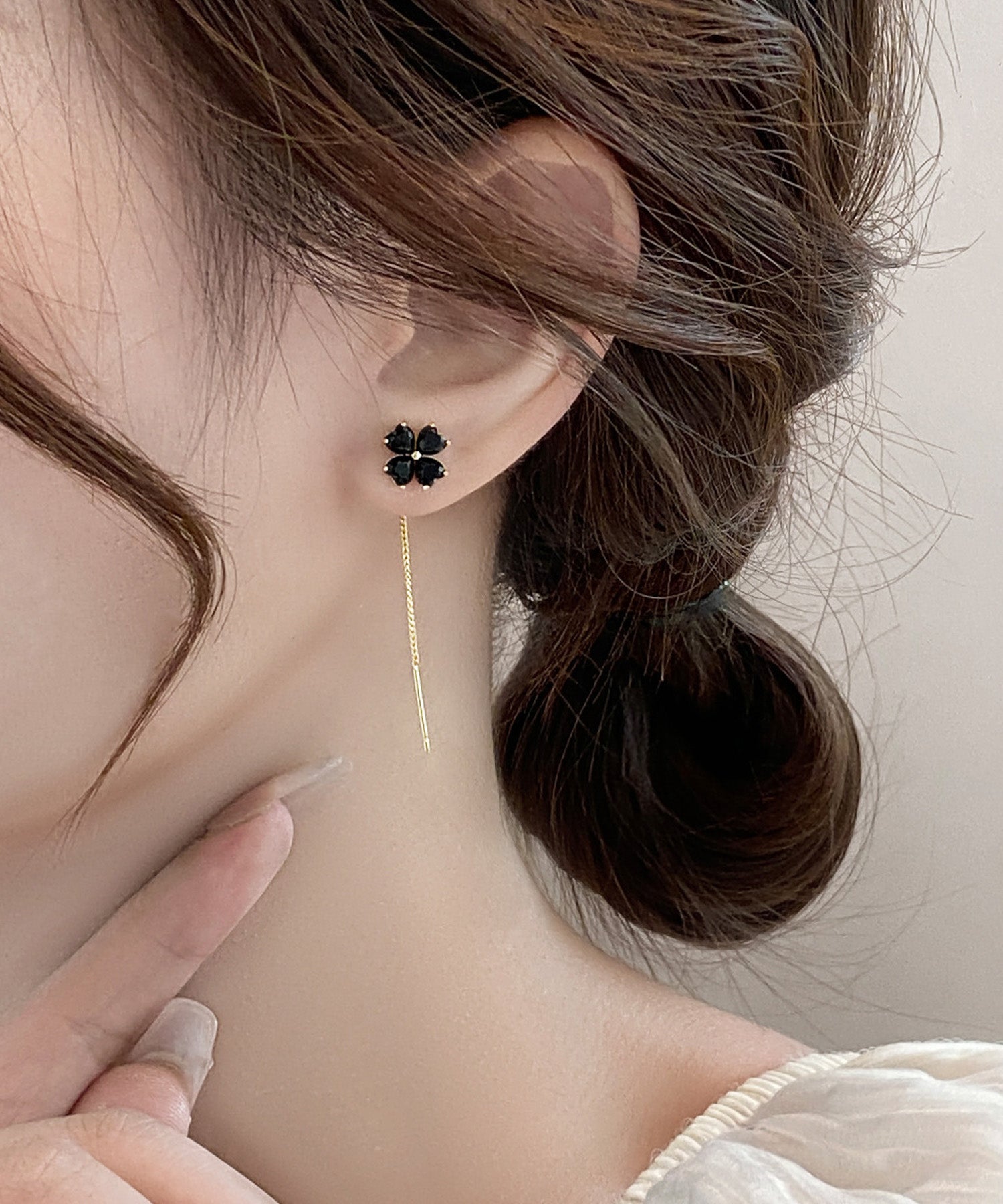 blackdia ocean シック フラワー ピアス