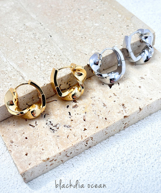 blackdia ocean ニュアンス ウェーブピアス