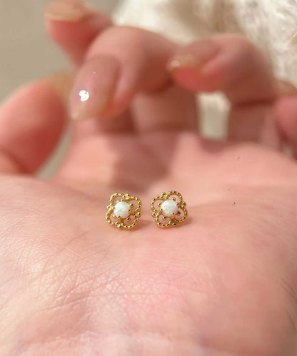 blackdia ocean クラシック・ブルーム オパールピアス