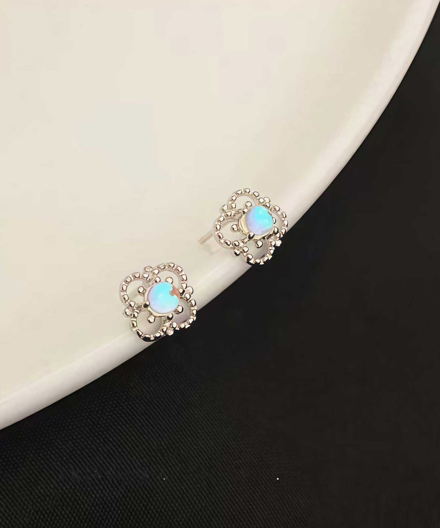blackdia ocean クラシック・ブルーム オパールピアス
