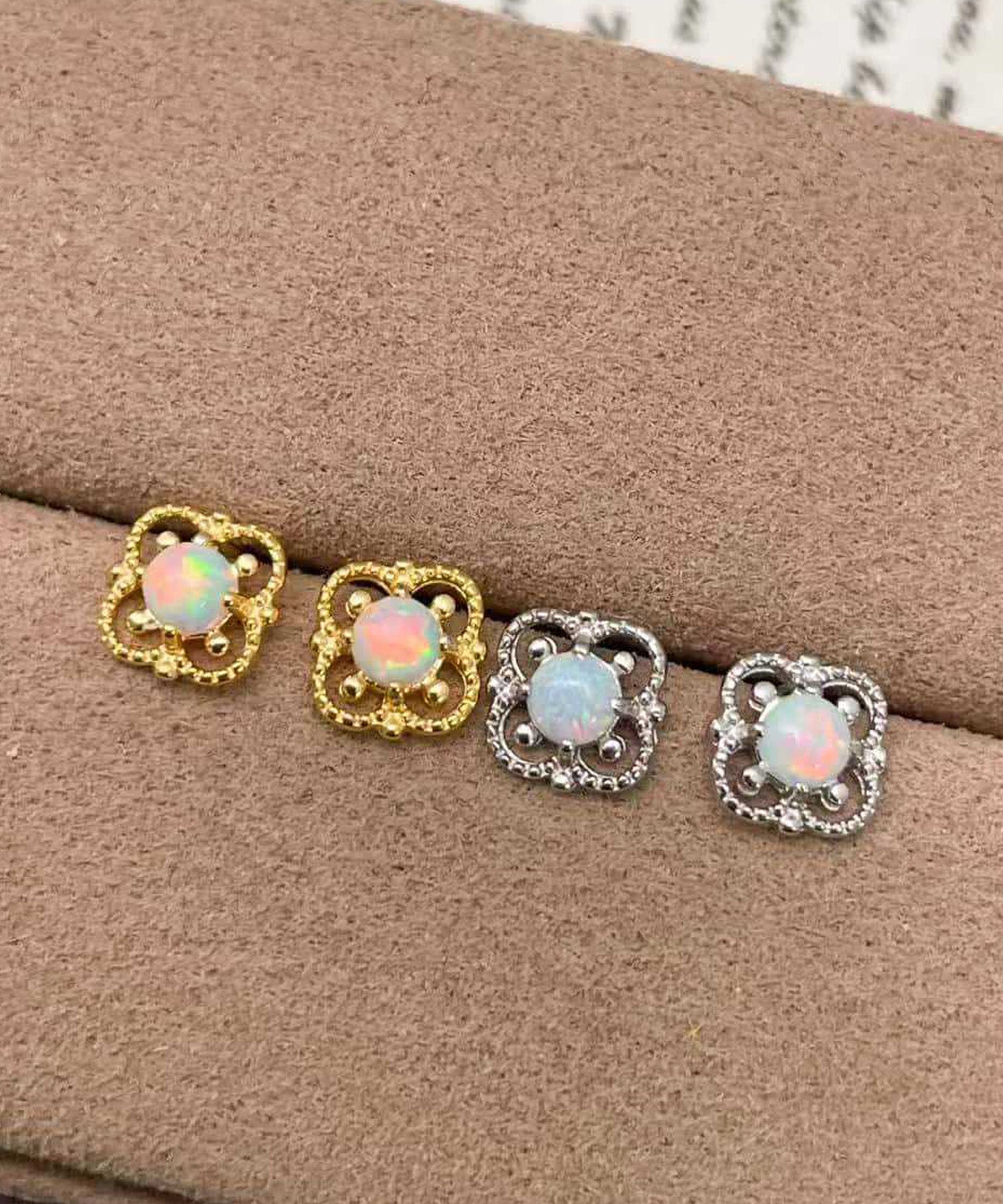 blackdia ocean クラシック・ブルーム オパールピアス