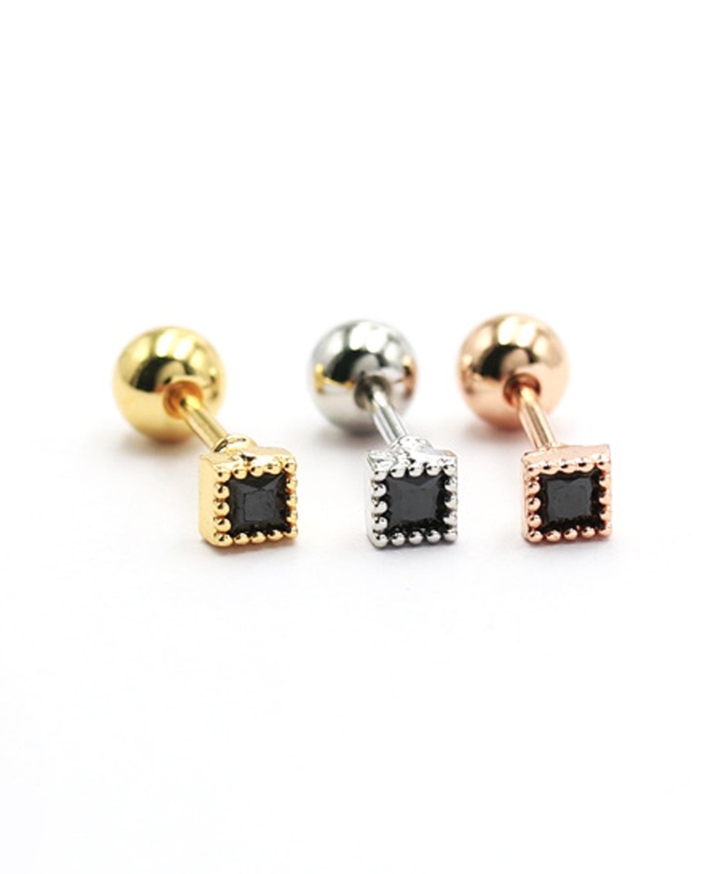 blackdia ocean つけっぱなしOK タイニー スクリュ― ピアス