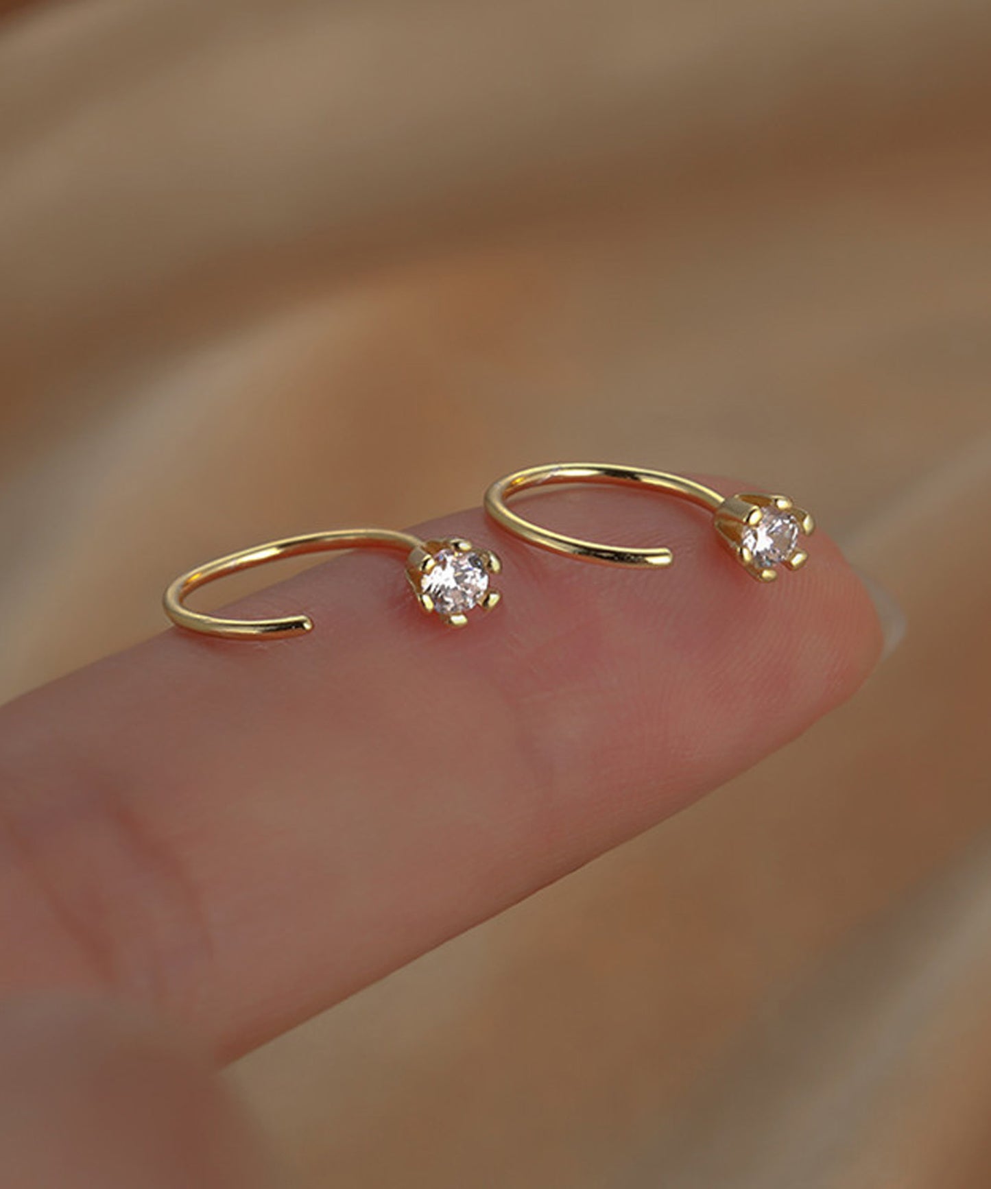 blackdia ocean つけっぱなしOK タイニー ジルコニア ピアス