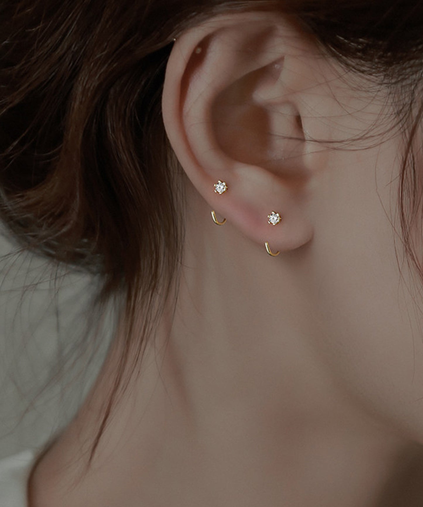 blackdia ocean つけっぱなしOK タイニー ジルコニア ピアス