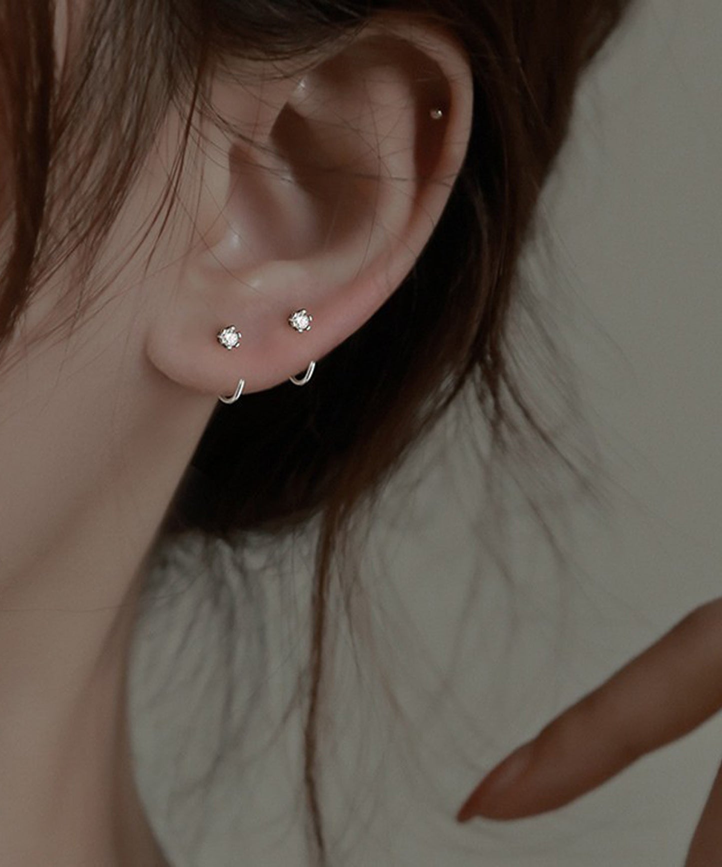 blackdia ocean つけっぱなしOK タイニー ジルコニア ピアス