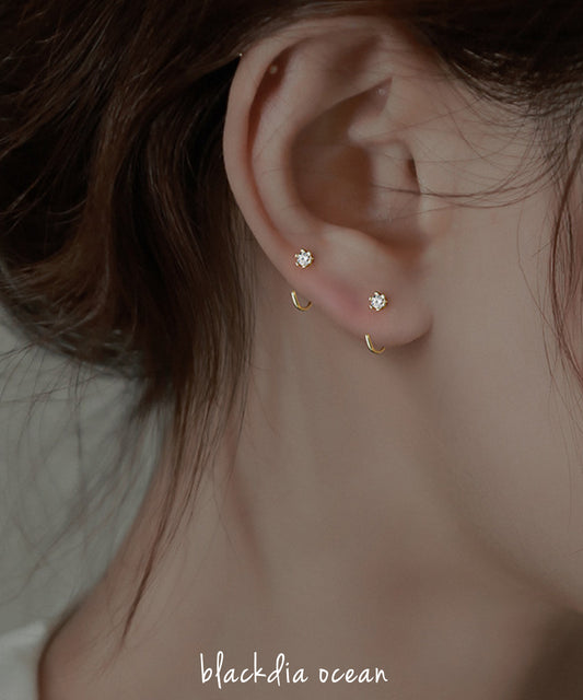 blackdia ocean つけっぱなしOK タイニー ジルコニア ピアス