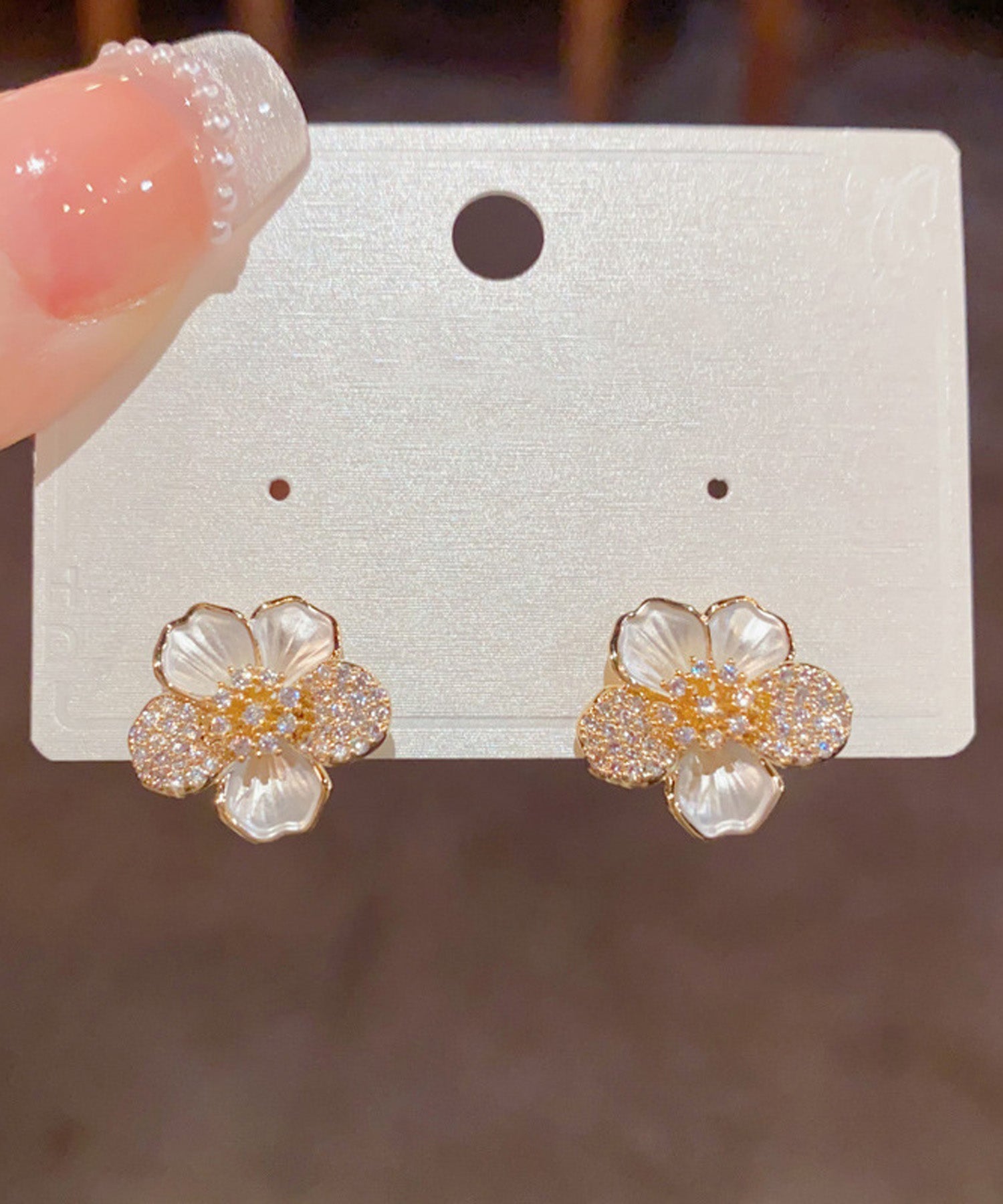 blackdia ocean フラワー ビジュー ピアス