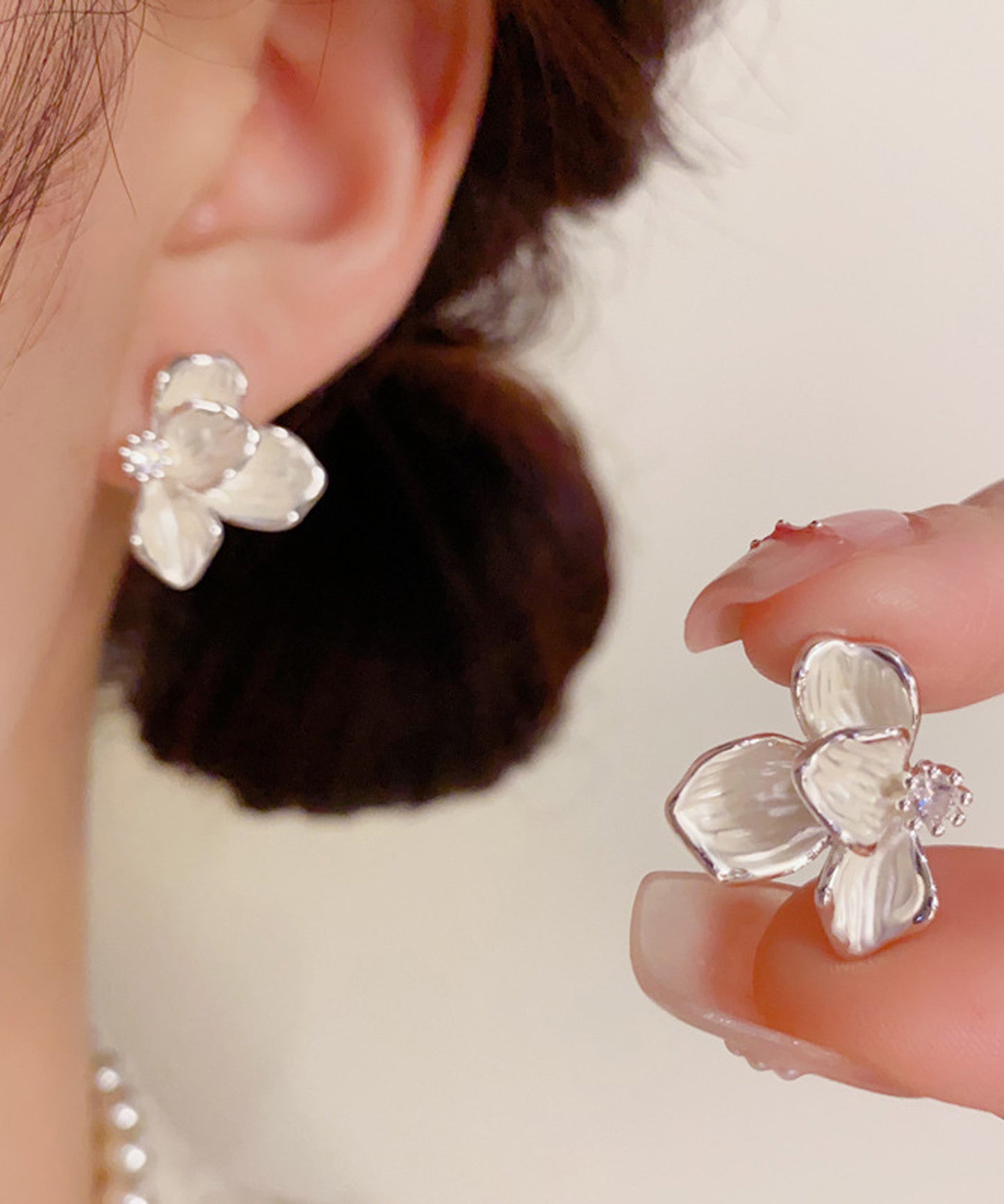 blackdia ocean フラワー テクスチャー ピアス