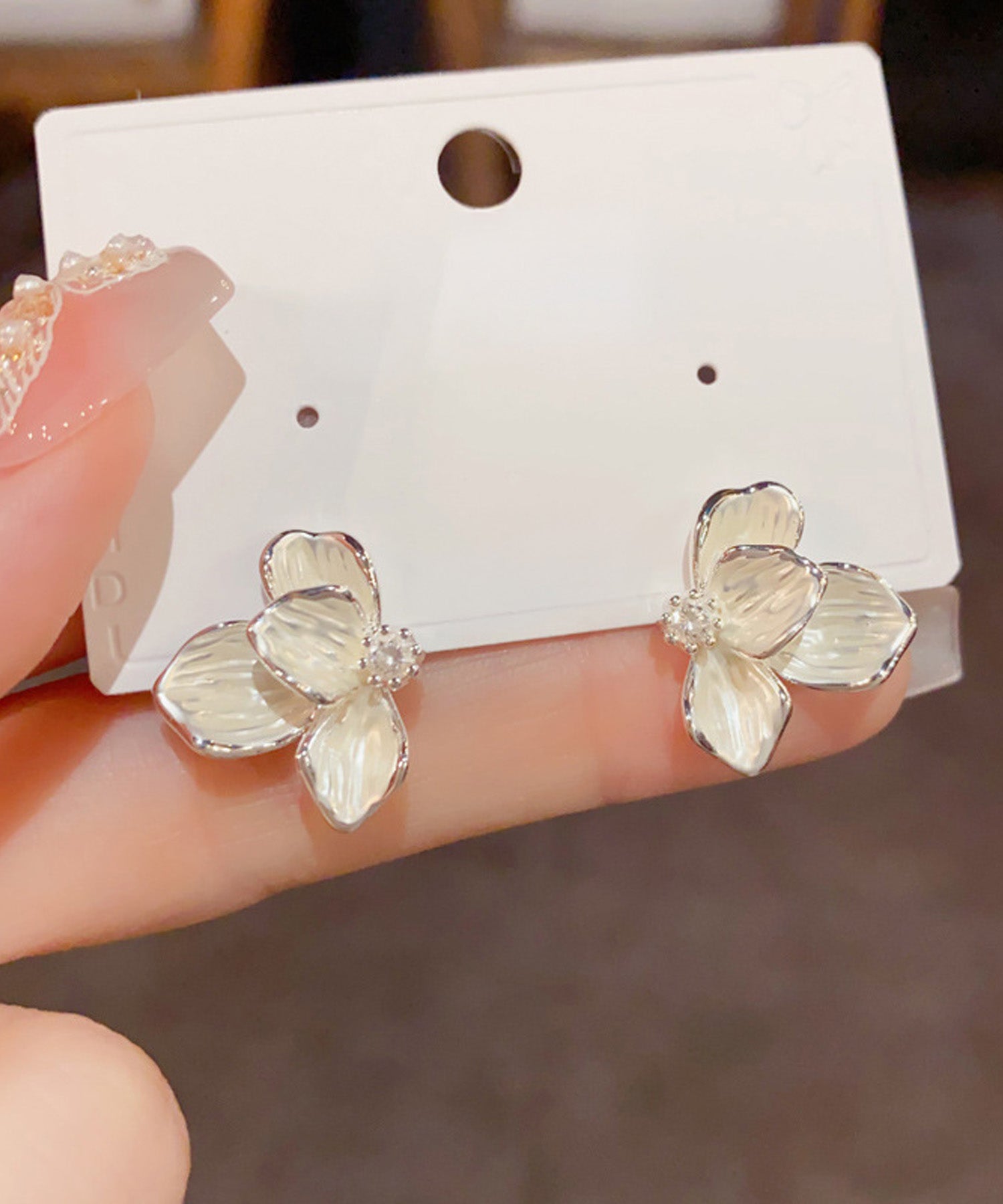 blackdia ocean フラワー テクスチャー ピアス