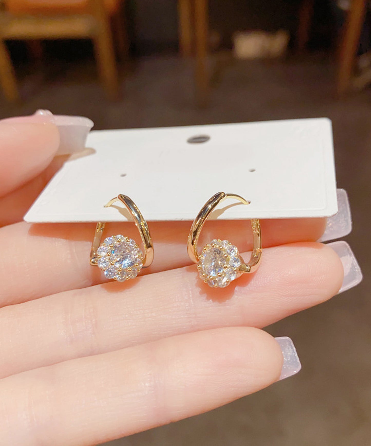blackdia ocean ビジュー フープ ピアス