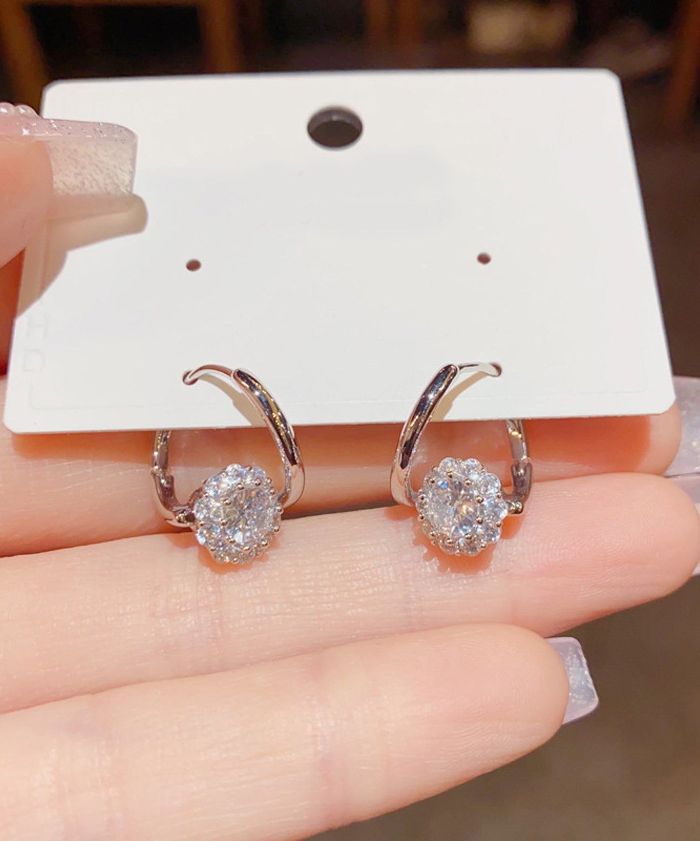 blackdia ocean ビジュー フープ ピアス