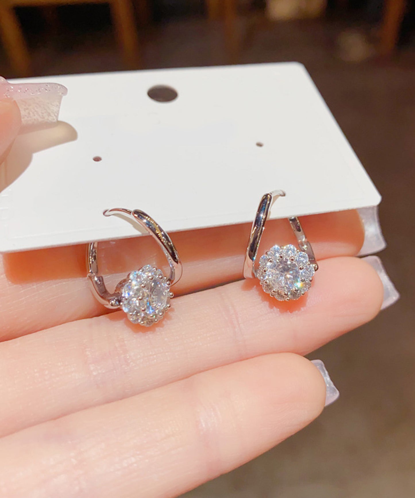 blackdia ocean ビジュー フープ ピアス