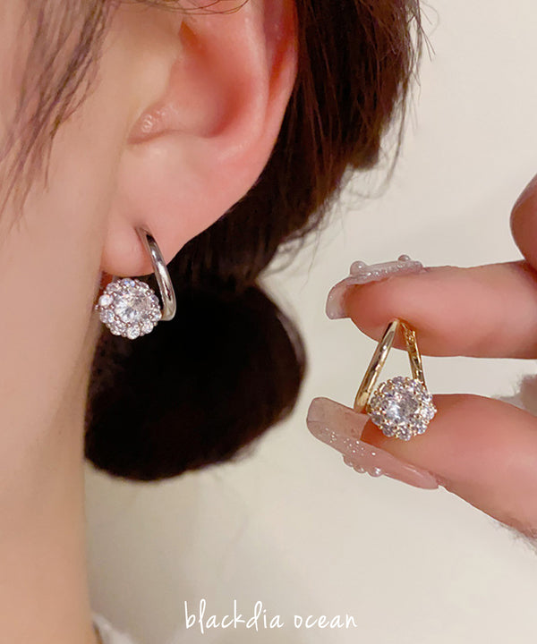 blackdia ocean ビジュー フープ ピアス