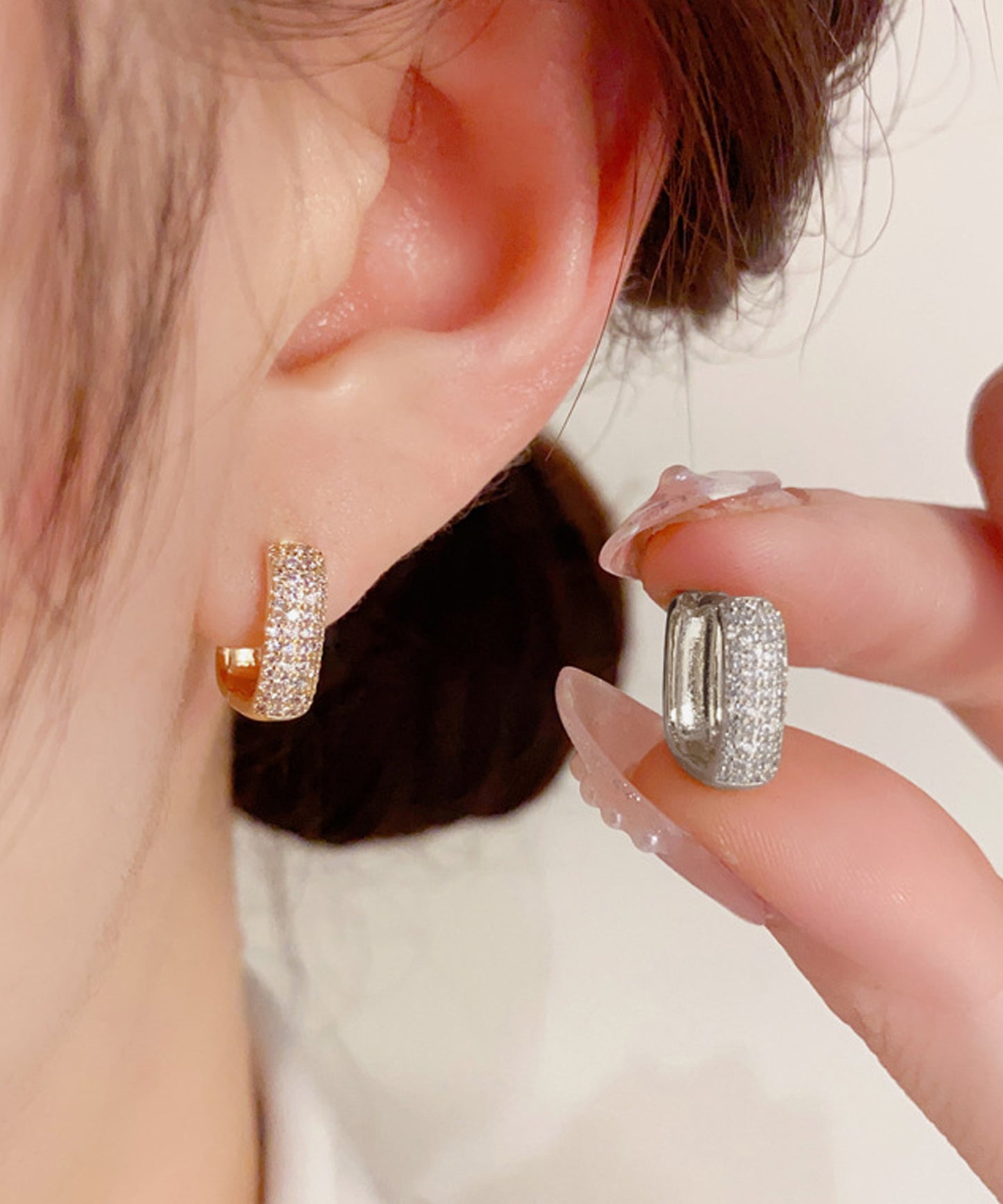 blackdia ocean バヴェ スクエア フープ ピアス