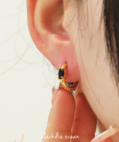 blackdia ocean ジルコニア フープピアス
