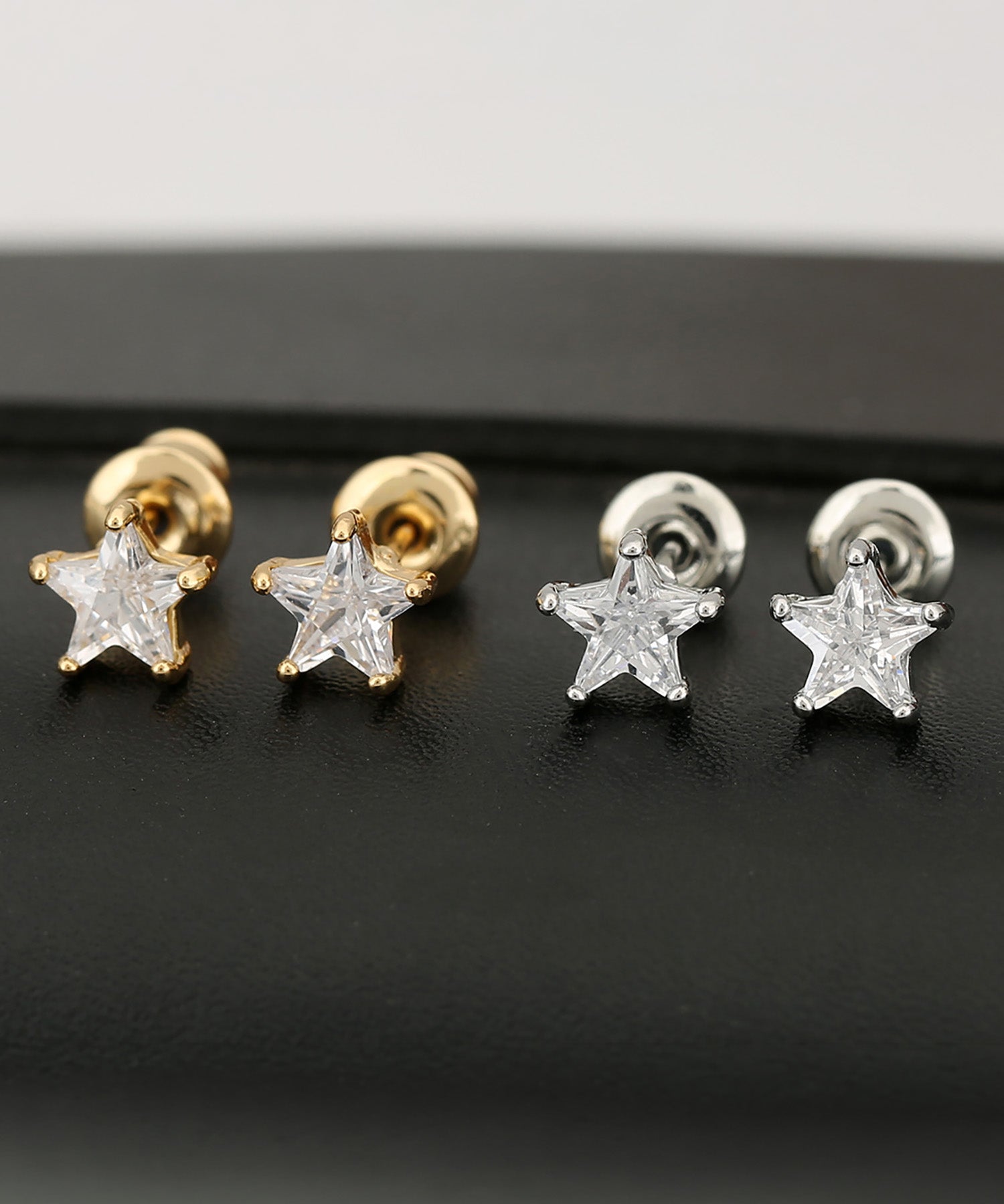 blackdia ocean タイニースター ジルコニアピアス
