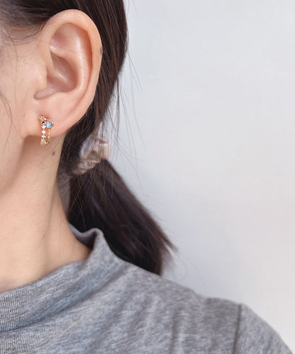 blackdia ocean ストーン ビジュー フープピアス/イヤリング