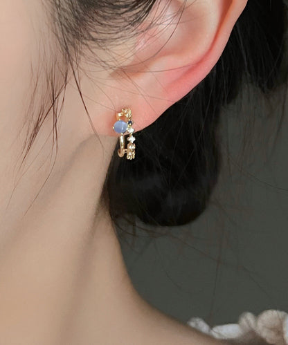 blackdia ocean ストーン ビジュー フープピアス/イヤリング