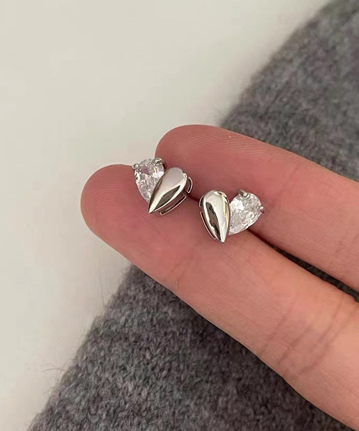 blackdia ocean メタル×ビジューハートピアス