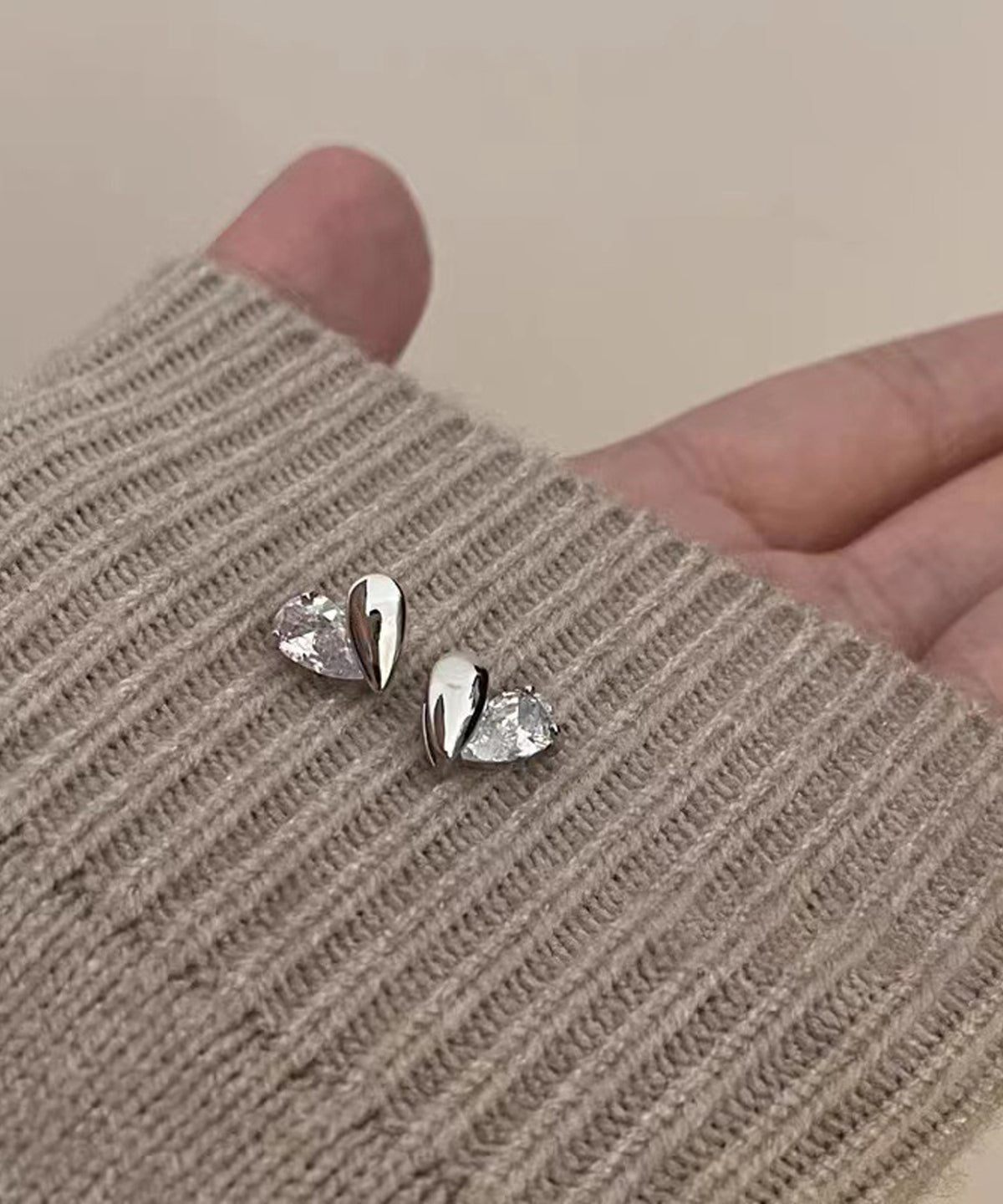 blackdia ocean メタル×ビジューハートピアス