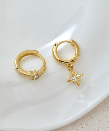 blackdia ocean アシンメトリー スターフープピアス