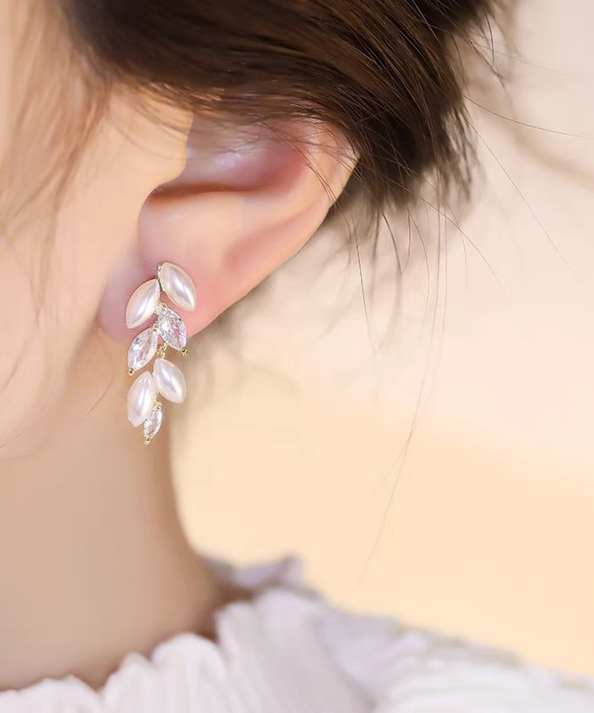 blackdia ocean パールリーフビジューピアス・イヤリング