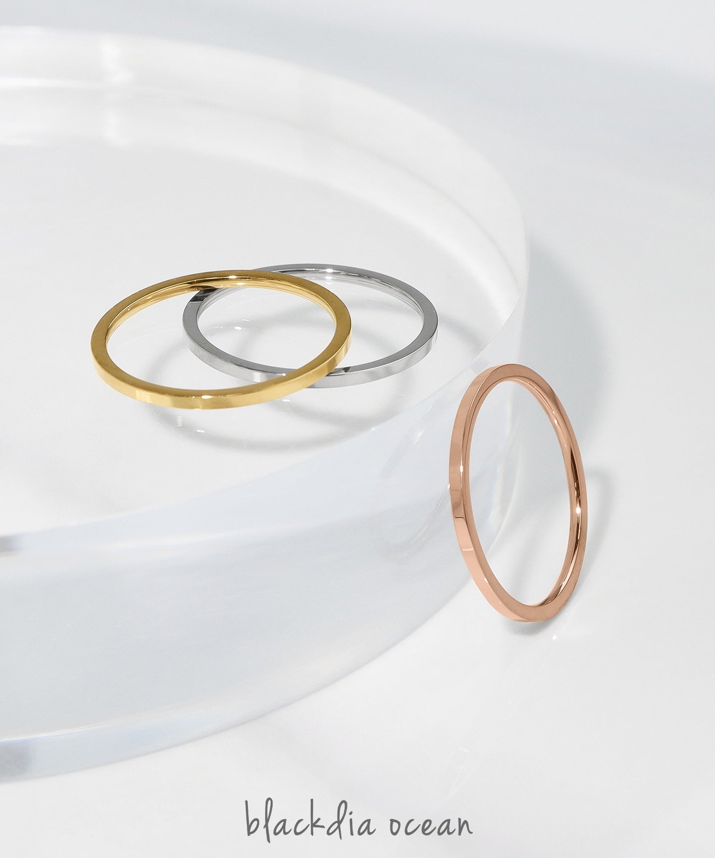 blackdia ocean ステンレスナローリング