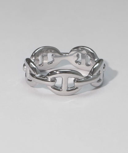 【今週末限定価格】blackdia ocean アンカーデザインリング