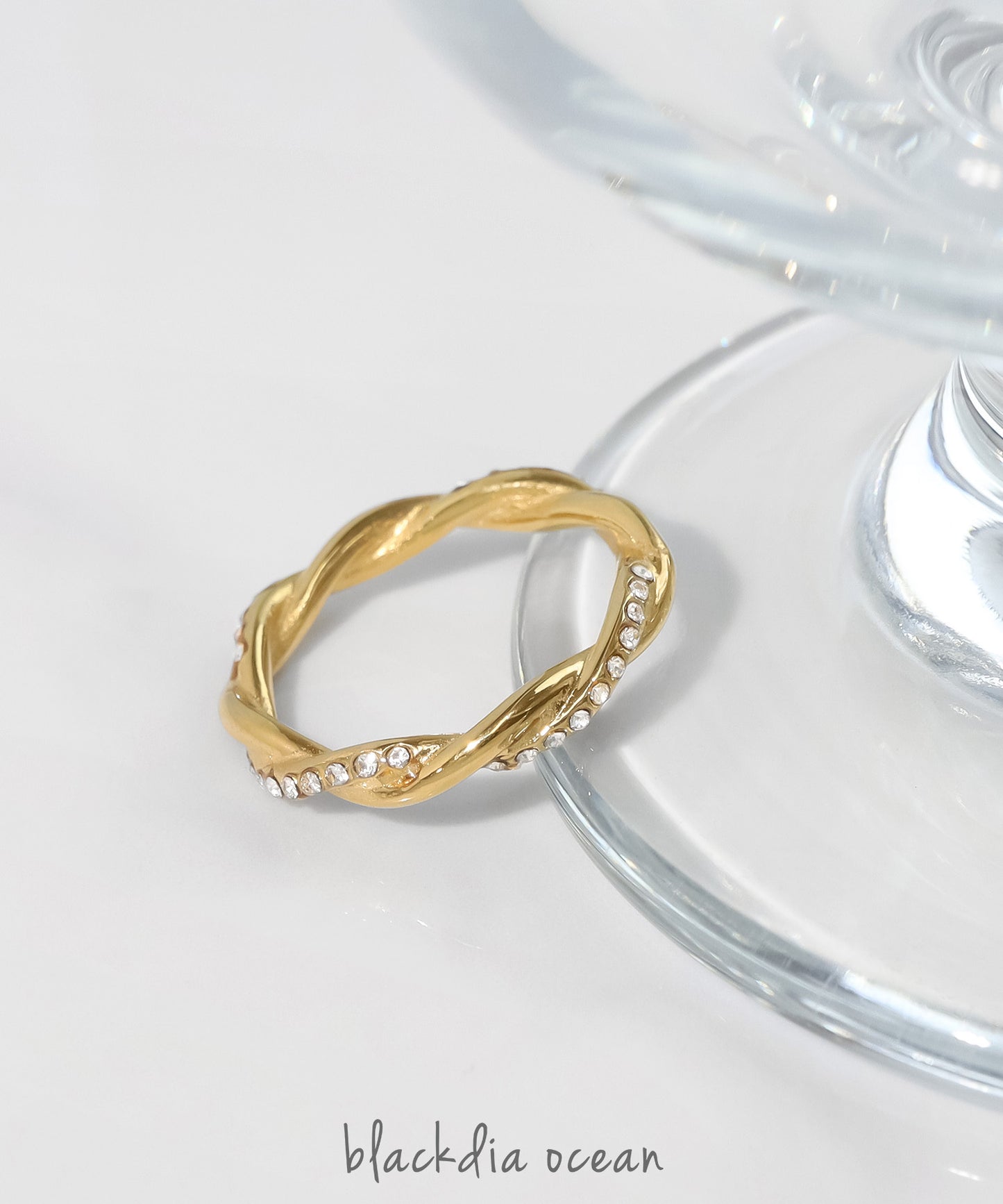 blackdia ocean ジルコニア ツイストリング