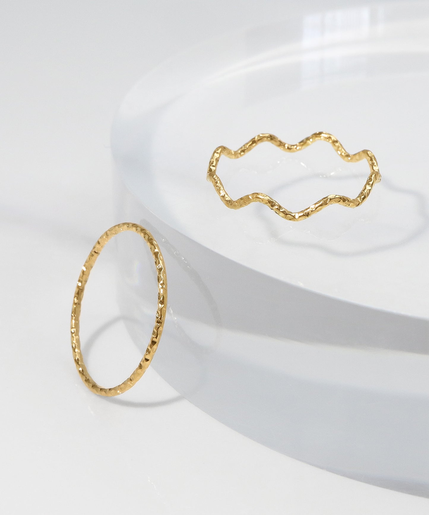 blackdia ocean ウェーブ＆スキンリング 2点セット