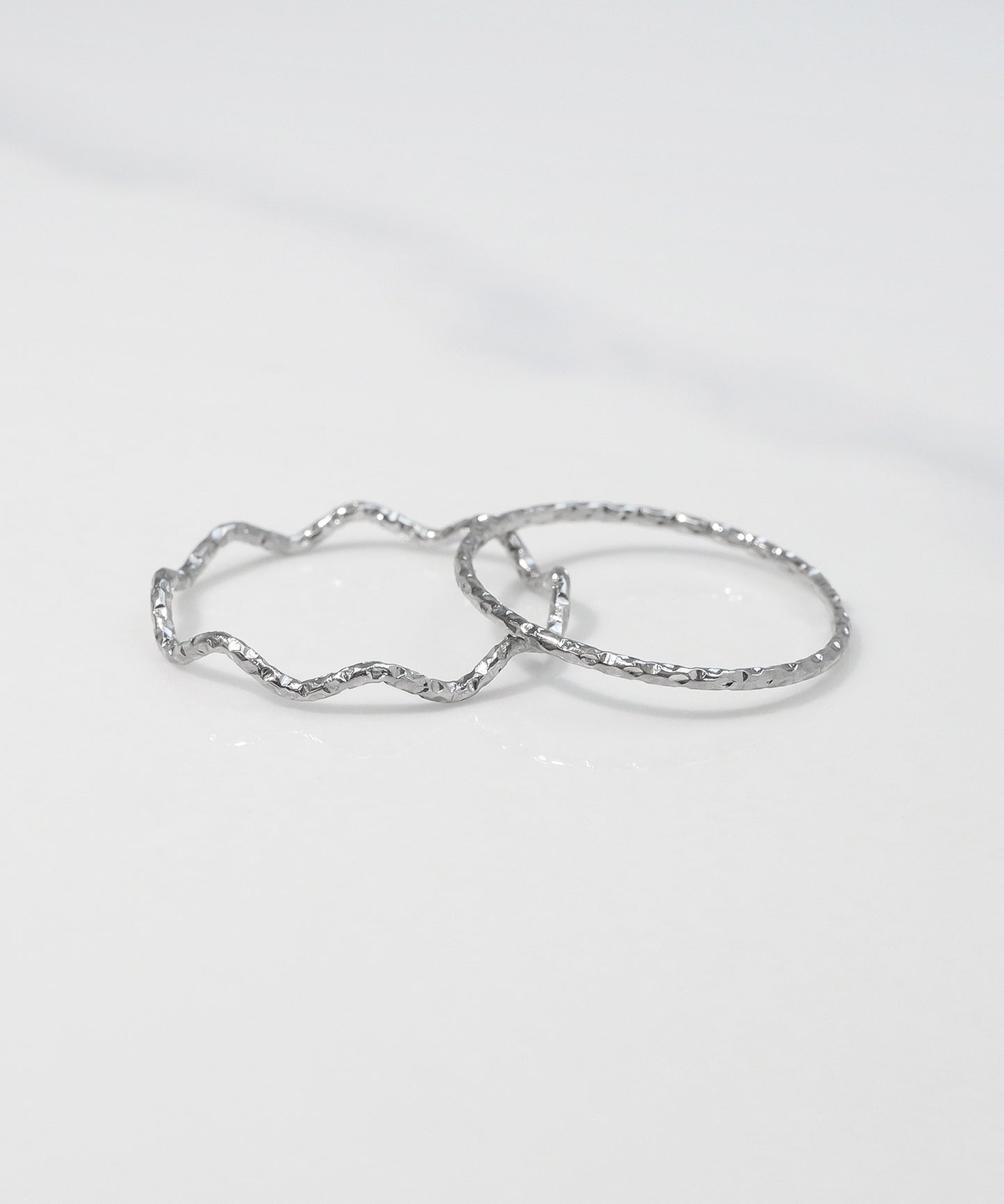 blackdia ocean ウェーブ＆スキンリング 2点セット