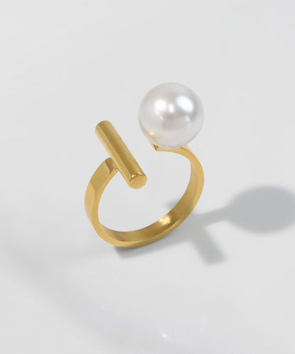 blackdia ocean メタルバー パール オープンリング