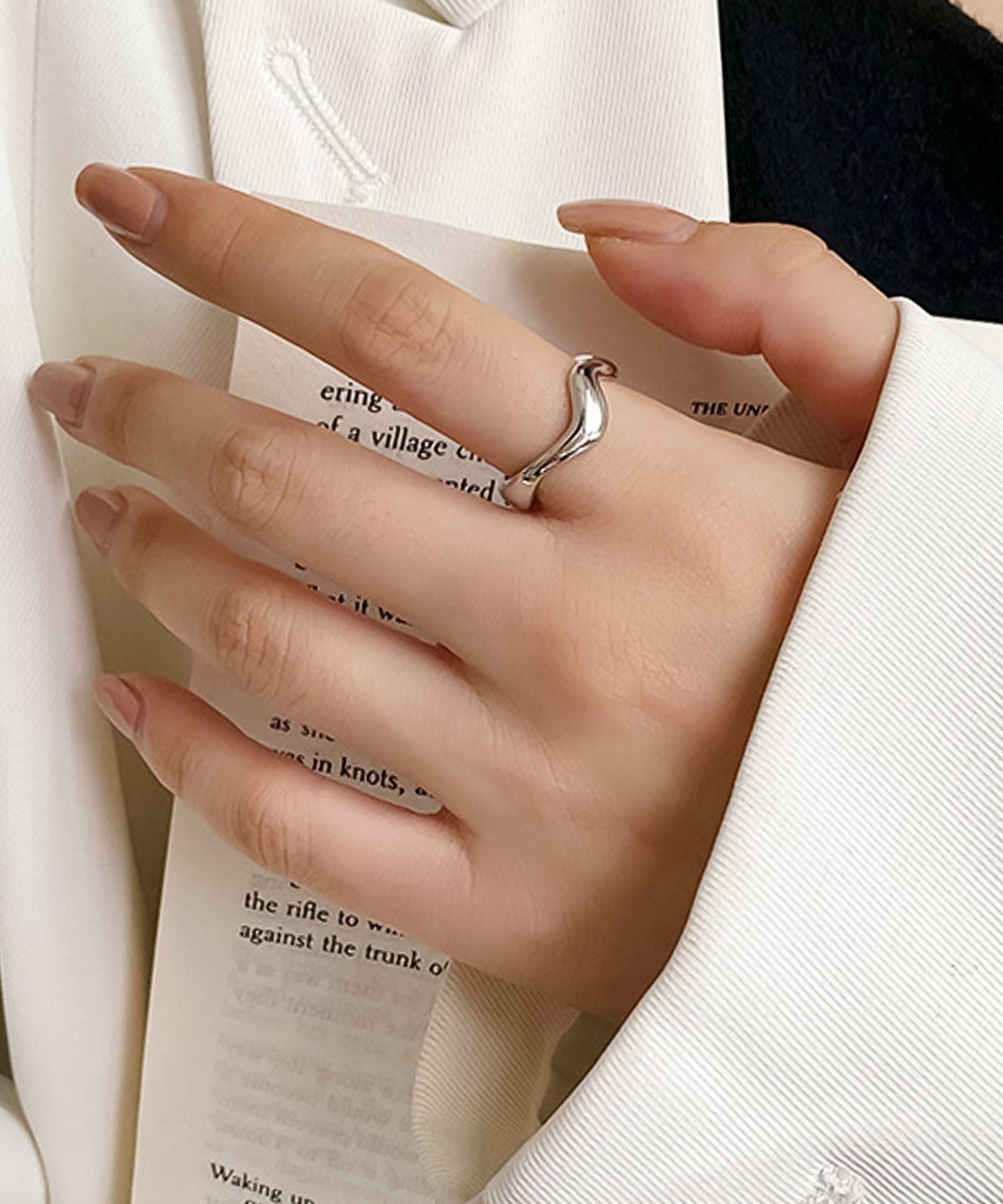 blackdia ocean ウェーブ オープンリング