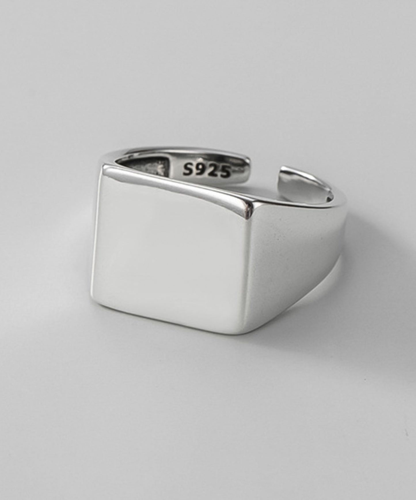 blackdia ocean 印台オープンリング silver925