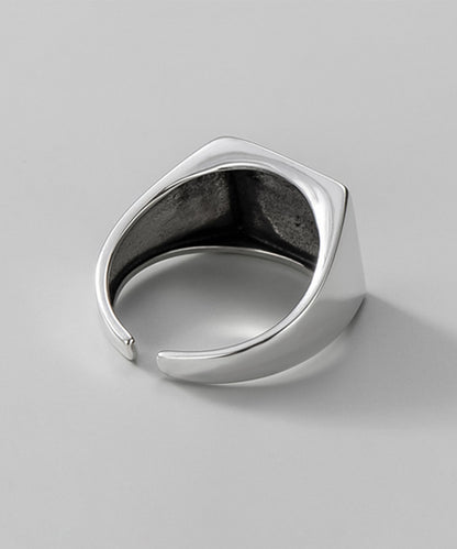 blackdia ocean 印台オープンリング silver925