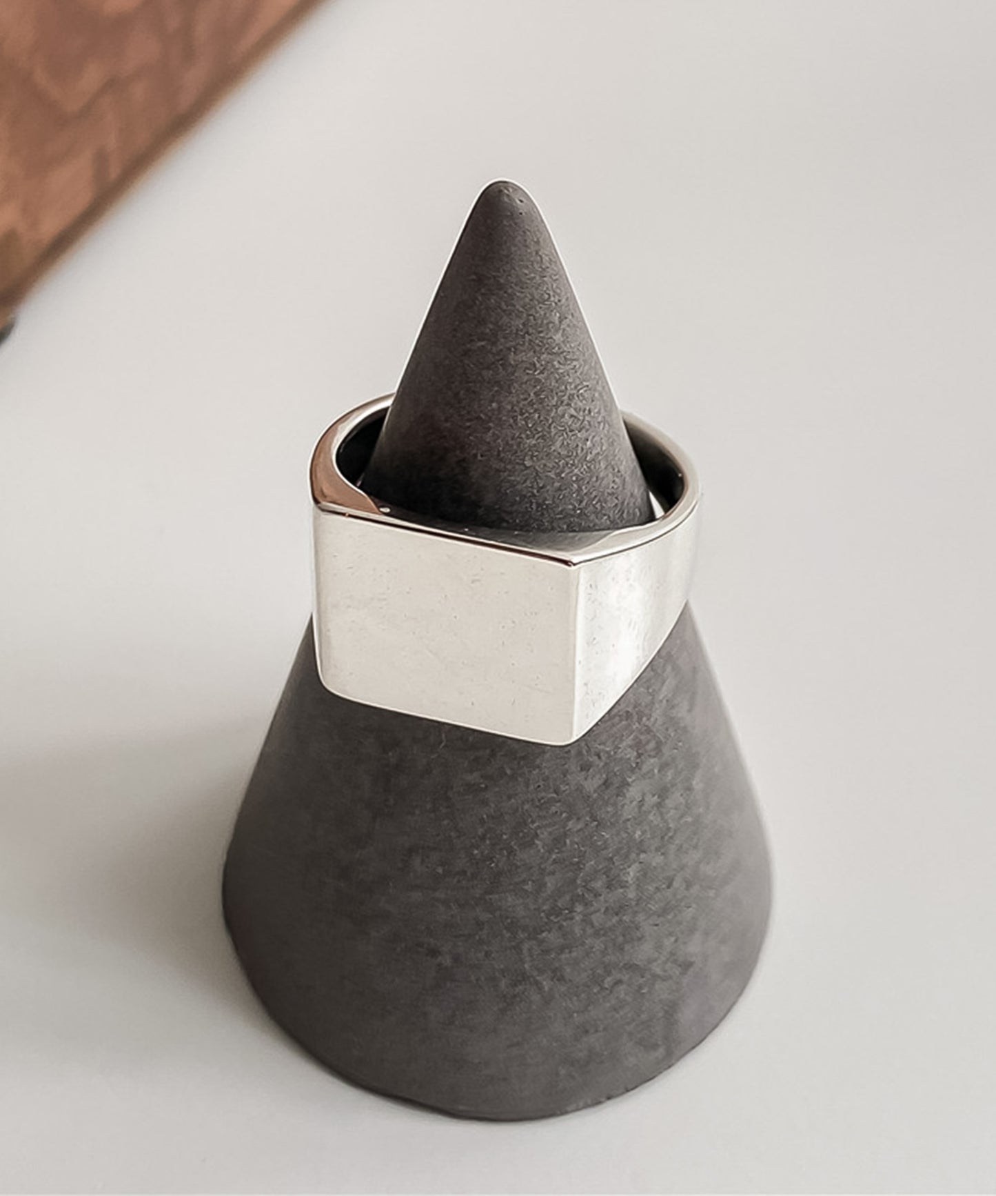 blackdia ocean 印台オープンリング silver925