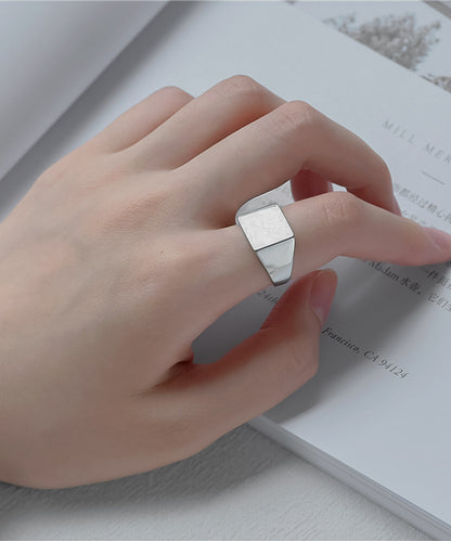 blackdia ocean 印台オープンリング silver925