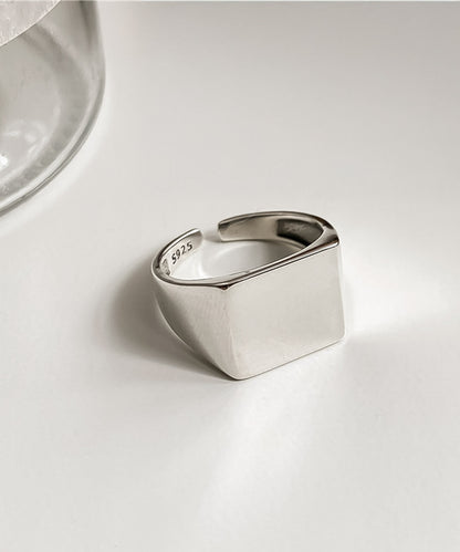 blackdia ocean 印台オープンリング silver925