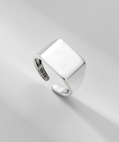 blackdia ocean 印台オープンリング silver925