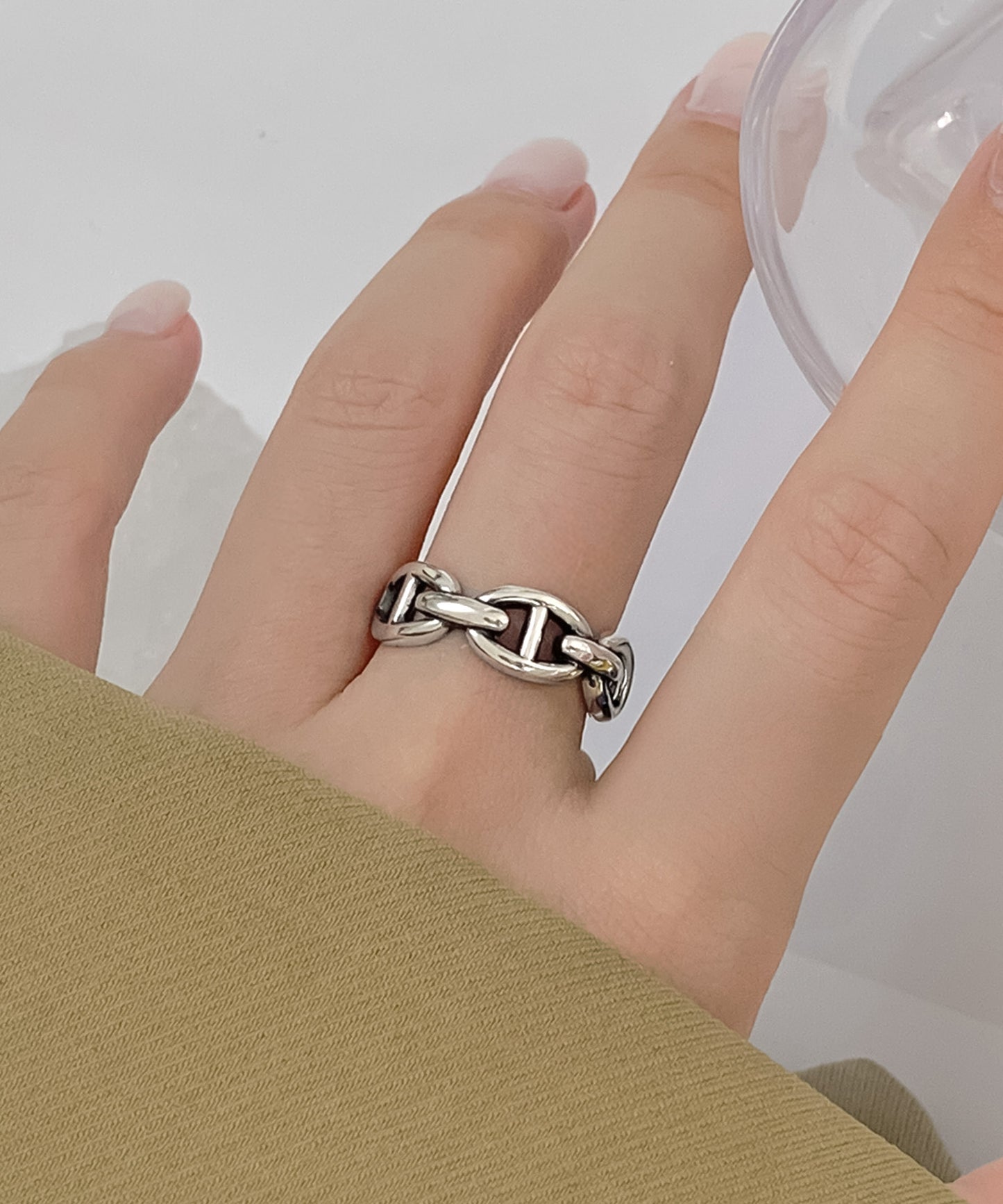 blackdia ocean アンカーオープンリング silver925