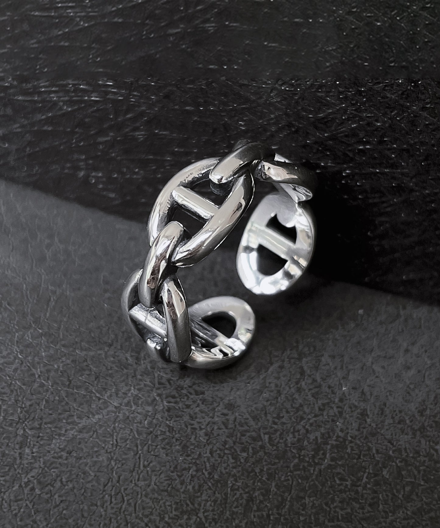 blackdia ocean アンカーオープンリング silver925