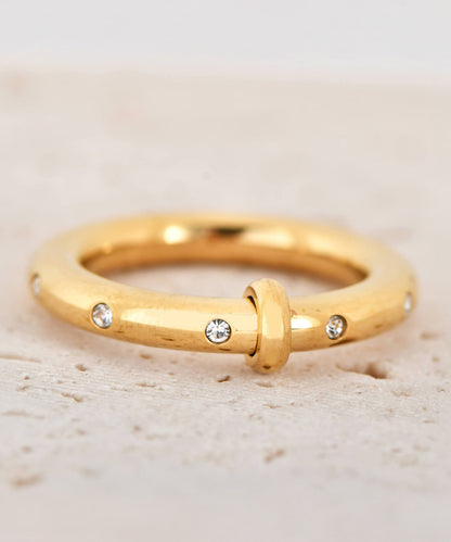 blackdia ocean アクセントサークルリング