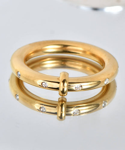 blackdia ocean アクセントサークルリング