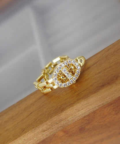 blackdia ocean ジルコニアバックルリング