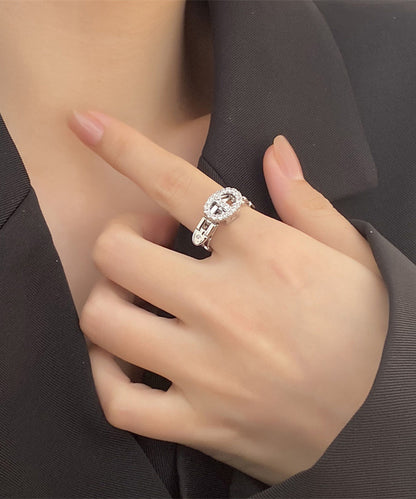 blackdia ocean ジルコニアバックルリング