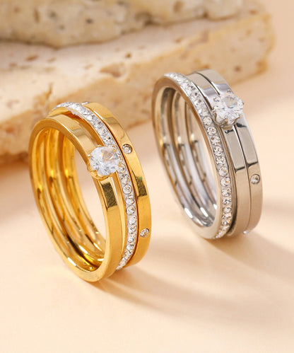 blackdia ocean シャイニーレイヤードリング3点セット