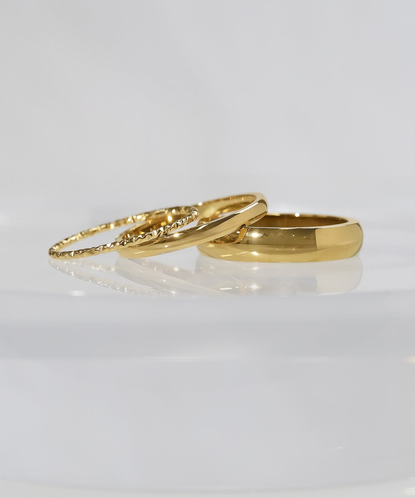 blackdia ocean シンプルリング3点セット