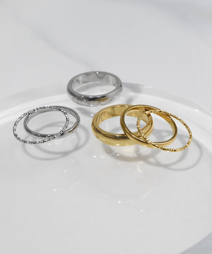 blackdia ocean シンプルリング3点セット